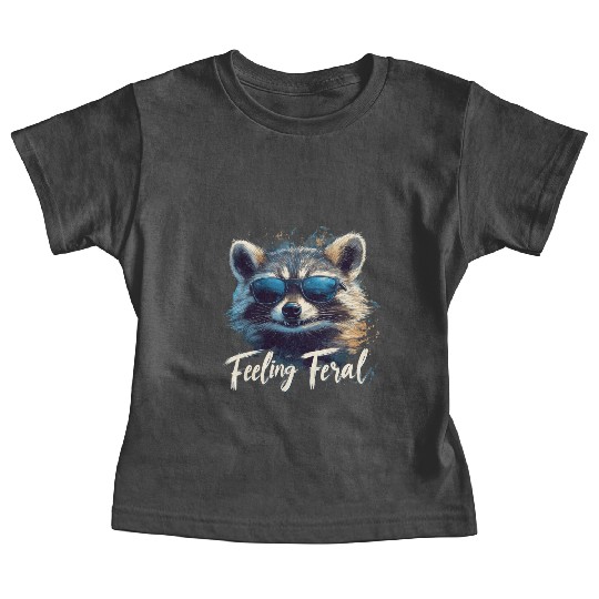 Feeling Feral Raccoon Baby Tees