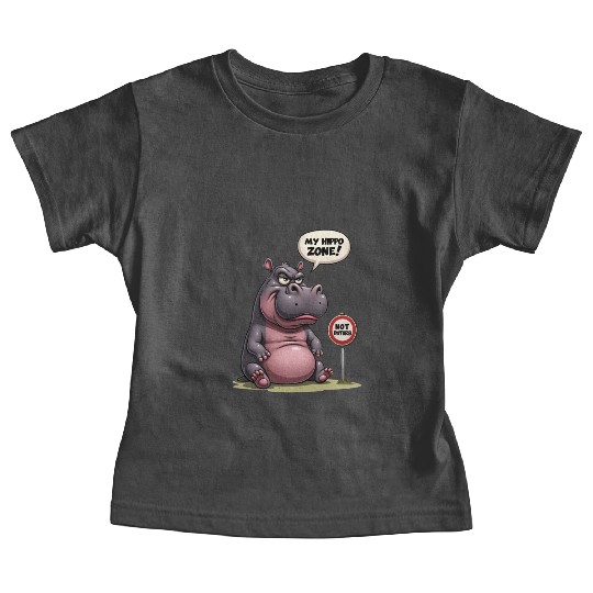 Grumpy? No, Just in My Hippo Zone! Baby Tees