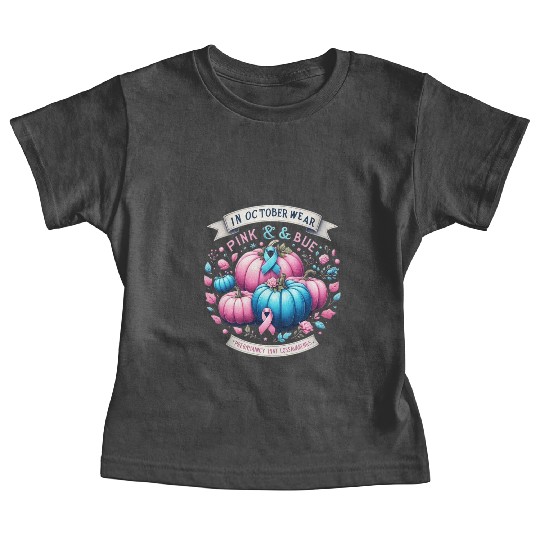 In October Wear Pink & Blue Pregnancy Infant Baby Tees