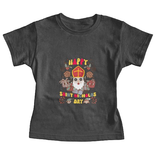 Groovy Saint Nicholas Day logo Baby Tees