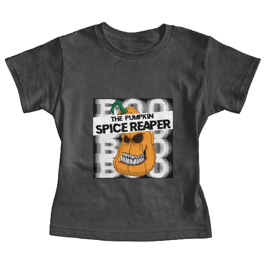 Pumpkin spice reaper halloween style coffee Baby Tees