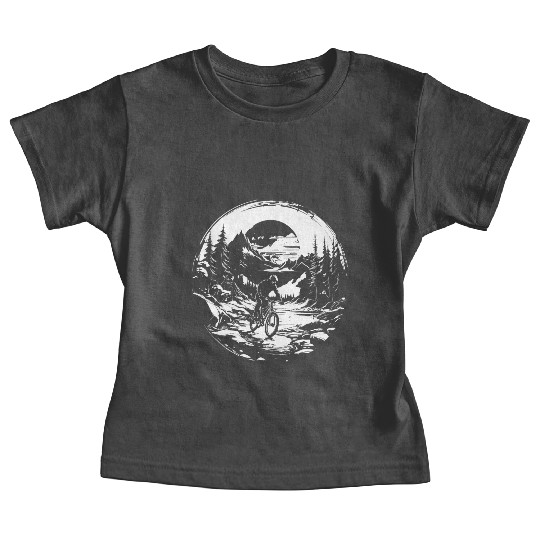 Mountain Biker Graphic Baby Tees