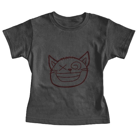 Crazy Cat Weird Funny Eyes Cool Grimace Cartoon Baby Tees