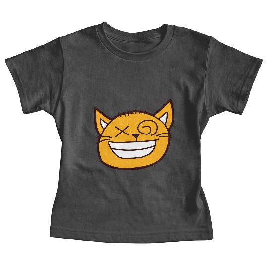 Crazy Cat Weird Funny Eyes Cool Grimace Cartoon Baby Tees