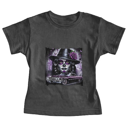 lowrider catrina Sugar skull Baby Tees