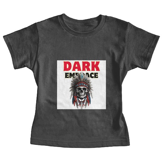 Dark Embrace Skull - Tribal Gothic Art Baby Tees