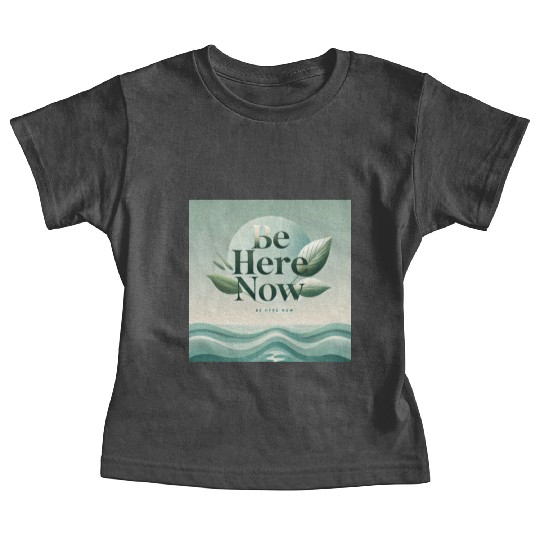 "Be Here Now - Mindful Living" Baby Tees