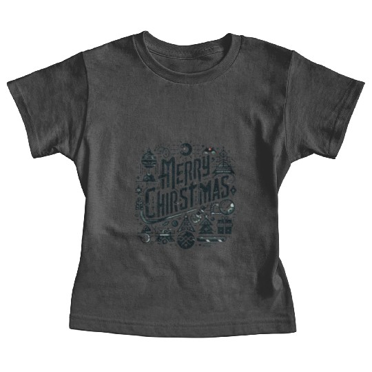Let It Snow: Merry Christmas Glow Baby Tees