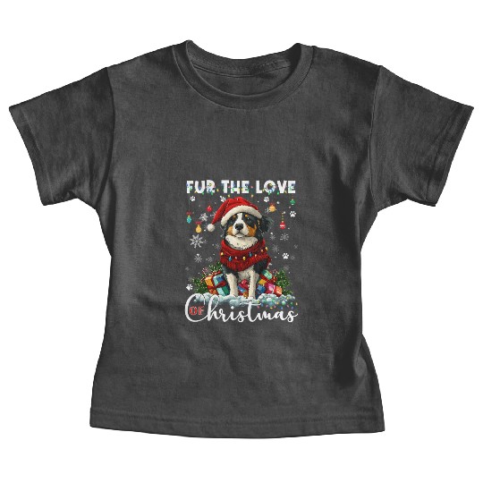 Australian Shepherd Christmas Tree Decorations Dog Baby Tees