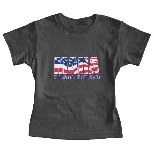 Patriotic Flag Typography Design Baby Tees