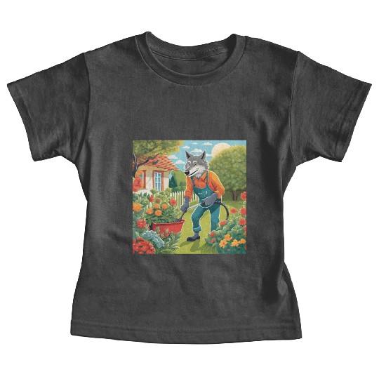 The Lone Wolf Tends His Garden Baby Tees