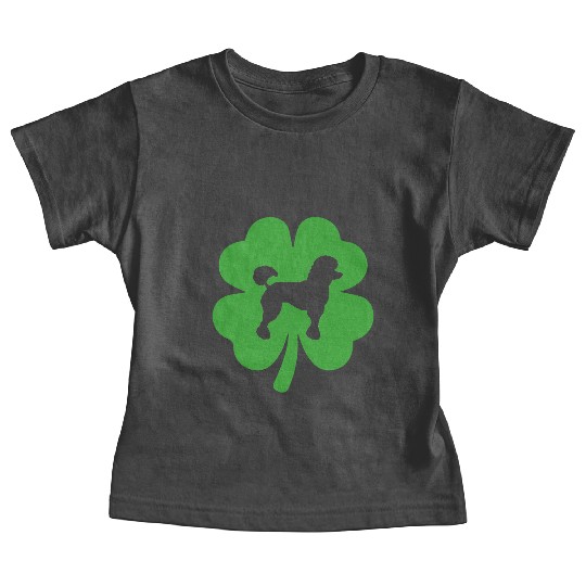 Poodle Shamrock St Patrick's day Dogs Lover Baby Tees