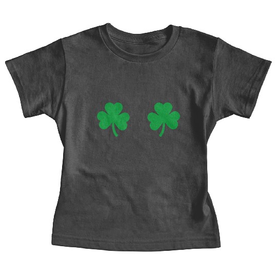 Shamrock Boobs Irish Boobies St Patricks Day Baby Tees