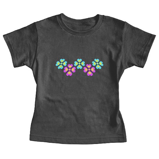 Many Pretty Daisy Flowers Decorative Nature Design Baby Tees