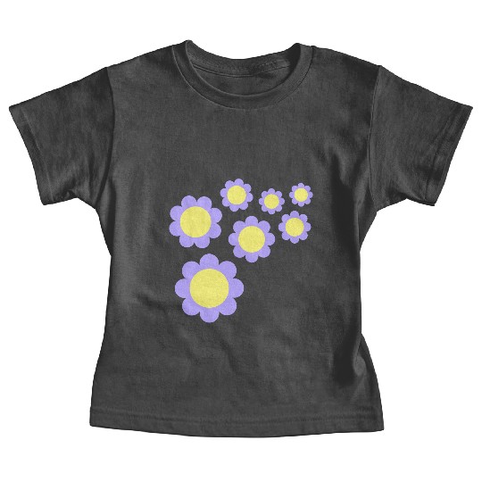 Many Pretty Daisy Flowers Decorative Nature Design Baby Tees