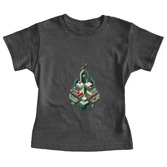 Modern Christmas tree - elegance for the holidays Baby Tees
