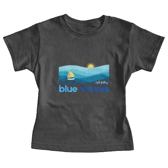 Blue waves Baby Tees