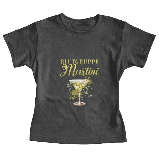 Blutgruppe Martini Cocktail Bartender Baby Tees