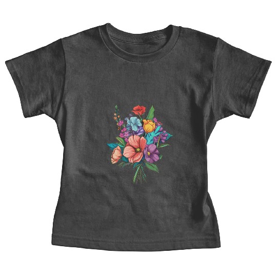 Flower Bouquet Flowers Flowers Baby Tees