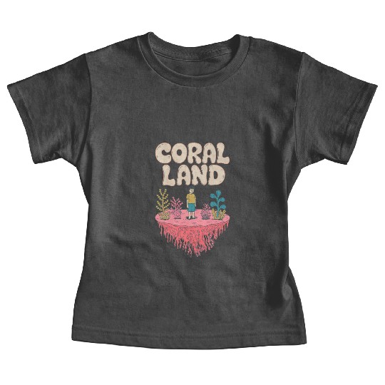 Rainbow Coral Land Baby Tees