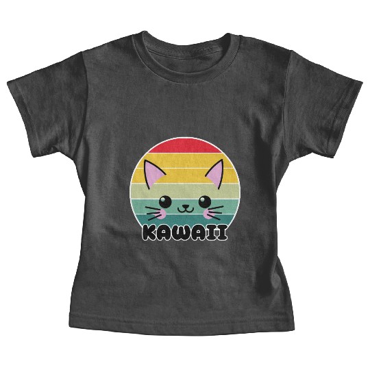 Kawaii Cat Face, Cat Lovers Baby Tees