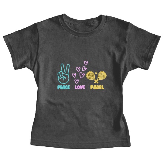 Padel Tennis peace love padel design Baby Tees