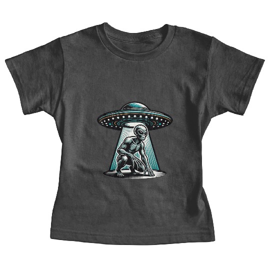 Grey alien UFO Baby Tees