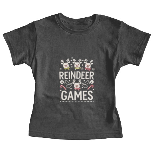 Playful Holiday Reindeer Cute Baby Tees