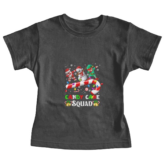 Dabbing Santa Elf Snowman Candy Cane Christmas Baby Tees