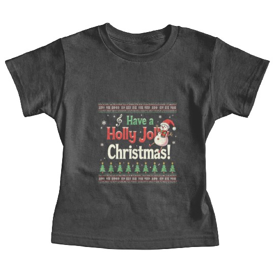 Have a holly joy christmas Baby Tees
