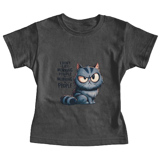 Anti-Morning Grumpy Cat Baby Tees