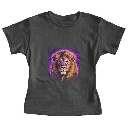 Starry Night Baby Tees design of lion Rembrandt style