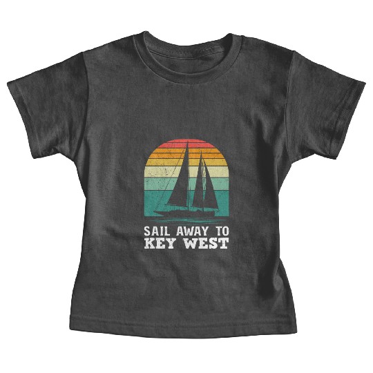 Florida SAIL AWAY TO KEY-WEST Florida Keys Baby Tees