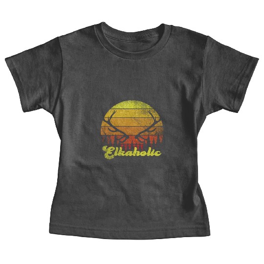 Elk Hunting Elkaholic Hunters Baby Tees