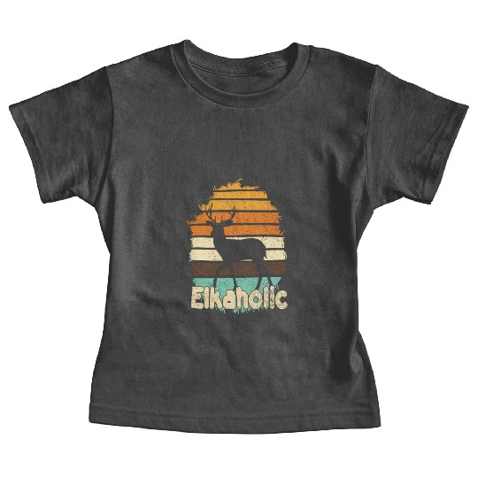 Elk Hunting Elkaholic Hunters Baby Tees
