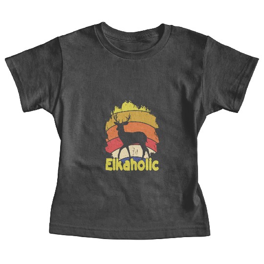 Elk Hunting Elkaholic Hunters Baby Tees