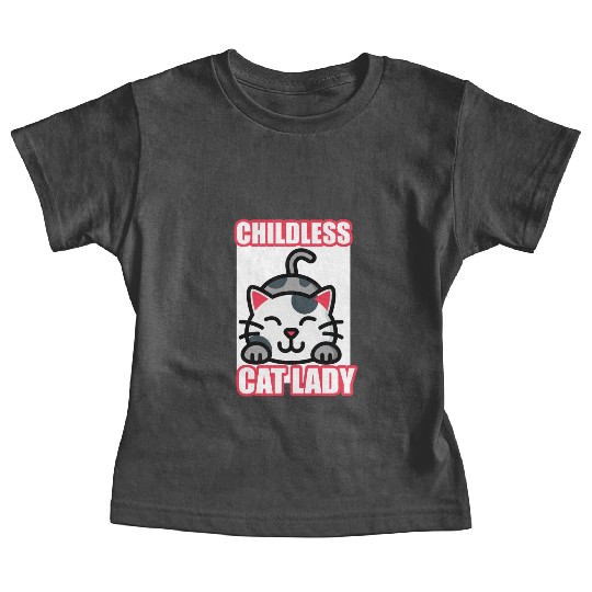 childless cat lady Baby Tees