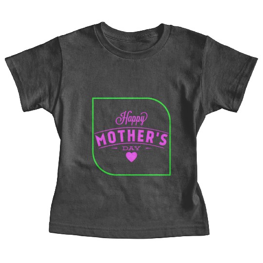 Vibrant Mother's Day Greeting Baby Tees