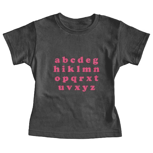 Alphabet Valentine Sublimation Baby Tees