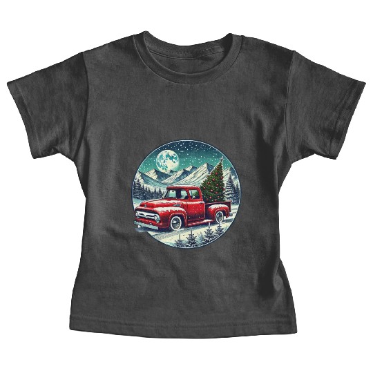 Christmas Truck Adventure Baby Tees