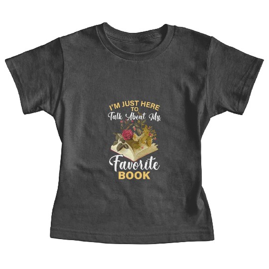 Bookworm Reading Books Design for a Book Lover Baby Tees