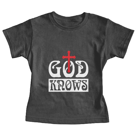 God Knows Love Jesus Christian Christmas Baby Tees