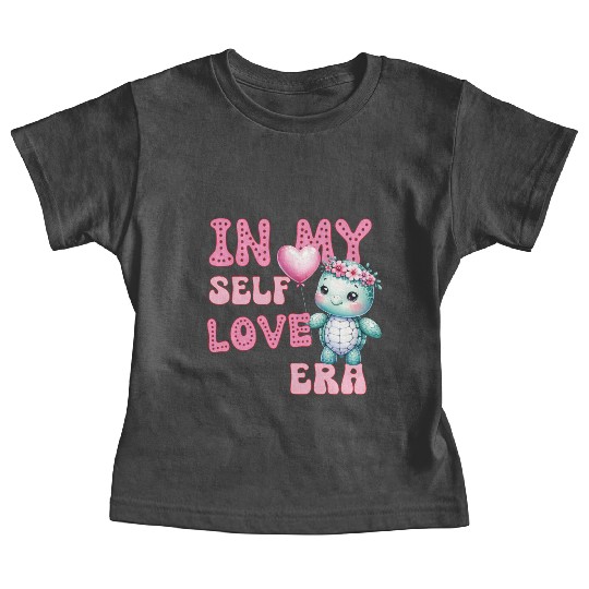 Cute Valentine's day Turtle - In my self love Baby Tees