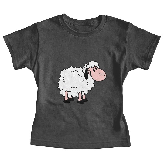 Sheep Baby Standing Cute Lamb Child Cool Comic Baby Tees