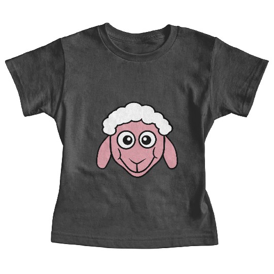 Sheep Face Head Cute Small Baby Lamb Sweet Comic Baby Tees