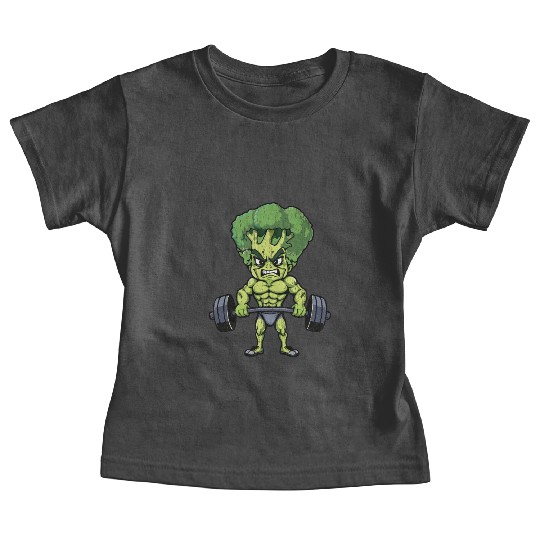 funny broccoli gym bodybuilding Baby Tees