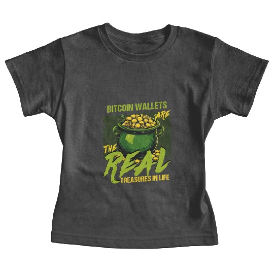 St Patricks Day Bitcoin Wallets The Real Treasures Baby Tees