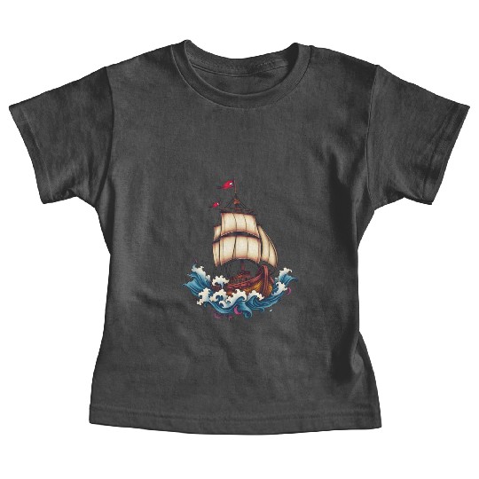 Pirate ship Baby Tees