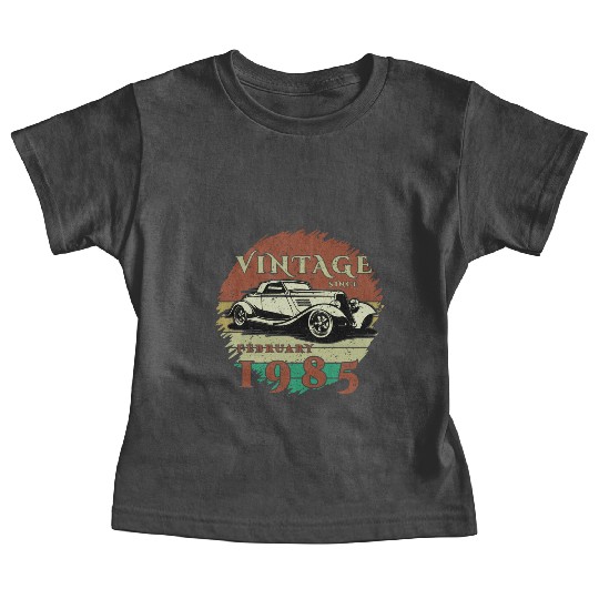 40th birthday Classic Car - Vintage since 02/1985 Baby Tees