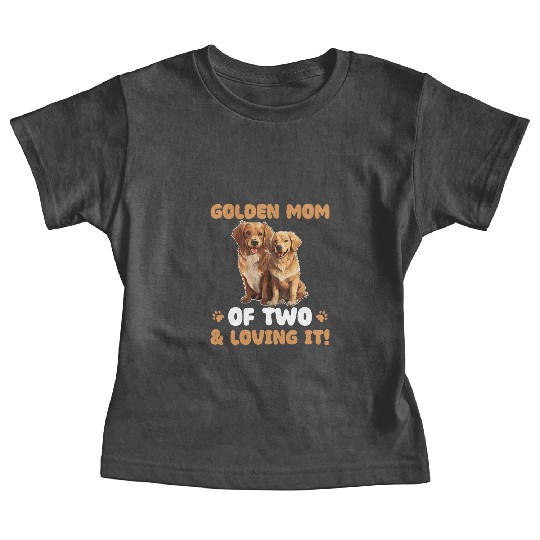 Golden Retriever Golden Mom Of Two Baby Tees
